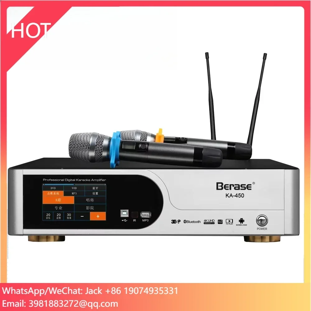 Berase KA-450 DTS Riproduzione audio video Karaoke Amplificatore di potenza Blueteath 5.1 Amplificatore home theater