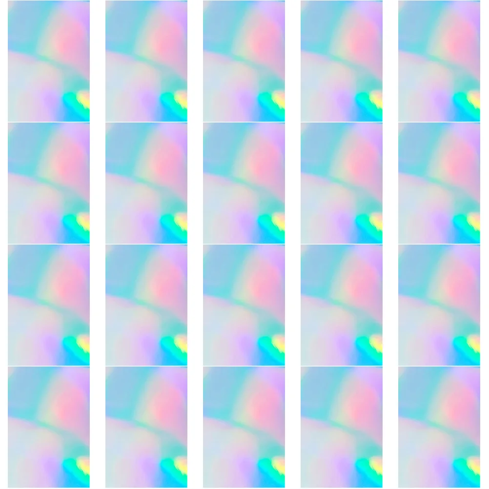 

20 Sheets Holographic Paper Stickers Laser Paper DIY Colorful Scrapbook Diary Gift Car Cup Decoration Decals Transfer Film