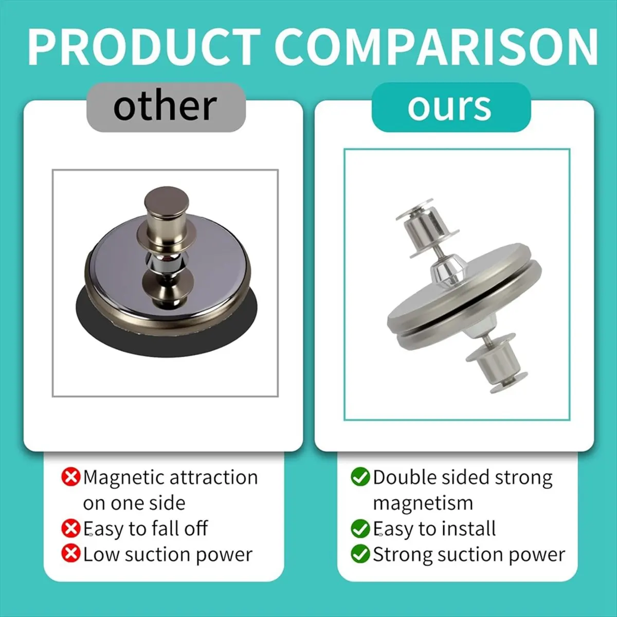 

Okay, 20 пар сверхмощных магнитных зажимов для штор — самоклеящиеся, не требует дрели, универсальные, подходят для всех штор