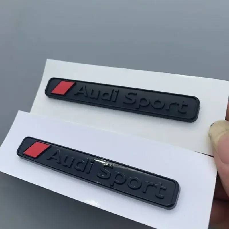 ABS أودي الرياضة شارة تصفيف السيارة لأودي S A1 Q7 Q8 TT RS A3 A4 Q5 A7 B9 جسم السيارة الجذع ملصقات الديكور اكسسوارات السيارات