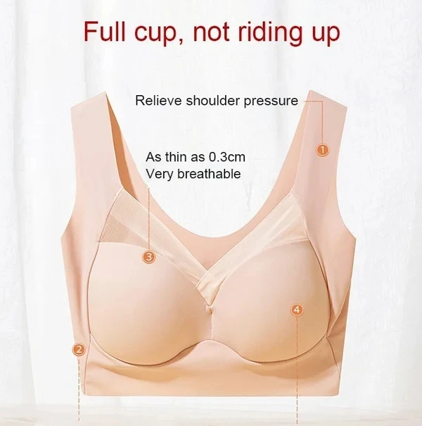 ฤดูร้อนเซ็กซี่ Push-Up ไร้สาย Bras ถ้วยลึก Bra ฤดูร้อนเซ็กซี่ Push Up ไร้สาย Bras L-6XL ฟรี Brassiere ฤดูร้อนไร้สาย Brale