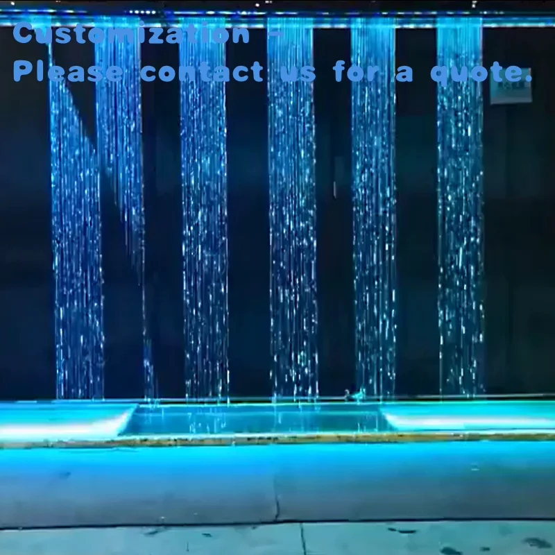 

custom.Made in China Stage Performance Wedding Scene Decoration Graphical Digital Feature Fountain Curtain