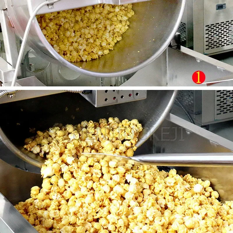 Sphericity Fuel Gas Popcorn Machine Commercial Fully Sutomatic Large Restaurant Stainless Steel Make Manufacture Popcorn Equipme