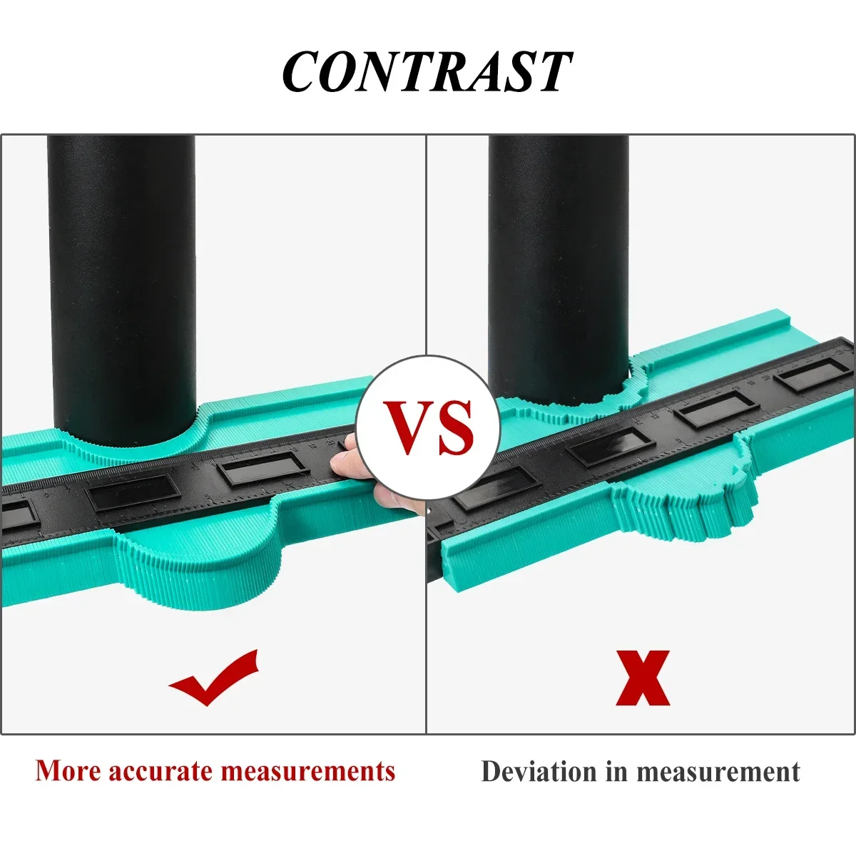 12/14/25/50cm Contour Gauge Plastic Profile Copy Contour Gauges Standard Wood Marking Tool Tiling Laminate Tiles Tool