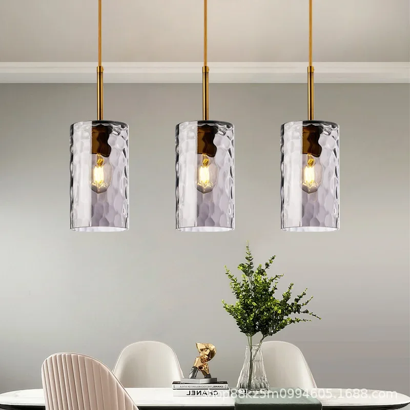 Ceiling Chandelier Modern Restaurant Chandelier Bedroom Lamp Creative Personality Water Wave Glass Interior Lighting