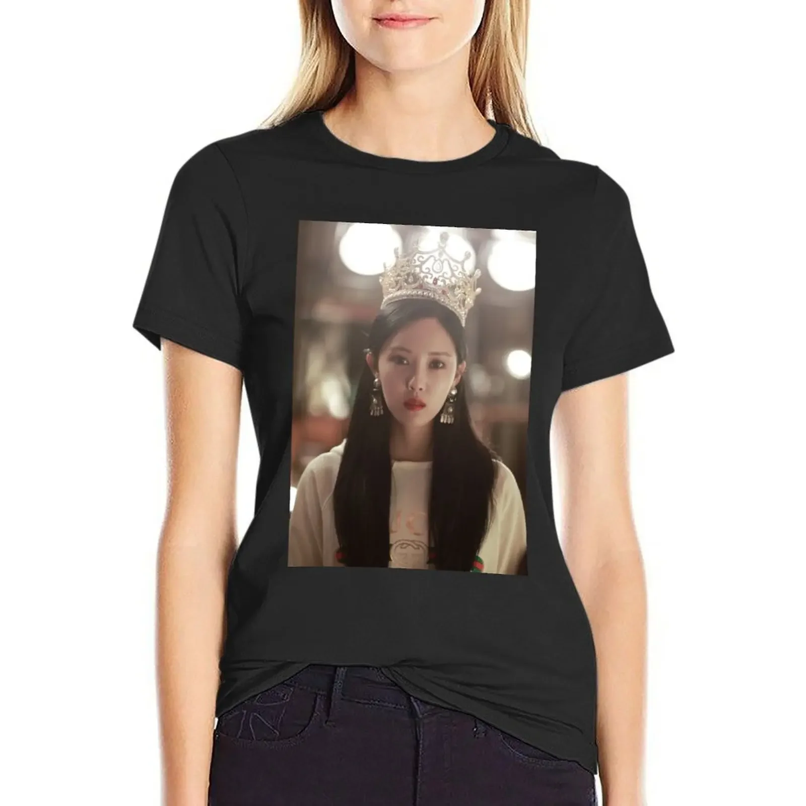 

HYOMIN T-Shirt blanks sublime heavyweights sweat Women's summer blouses 2025