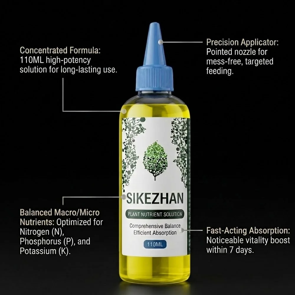 SIKEZHAN 110ml Plant Nutrient Solution Liquid Fertilizer for Soil & Hydroponics Rapid Root Growth Booster Indoor Plant Food