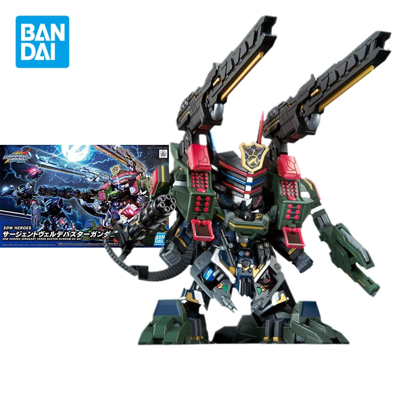 

Bandai Gundam Model Kit Anime Figure SDW BB Verde Buster DX Luxury Suit Action Figures Collectible Ornaments Toys Gifts for Kids