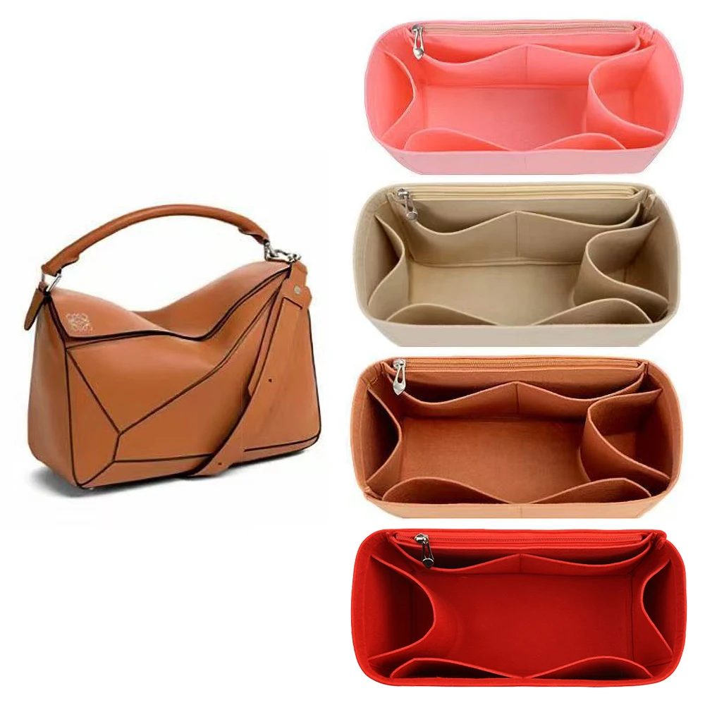 Women's Felt Bag Organizer Insert for Puzzle Style Tote, Cosmetic Makeup Purse Storage Liner, Handbag Shaper 2026