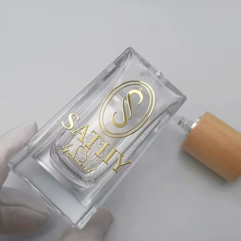 custom.Candle Cosmetics Bottle Metallic Nickel Decal Labels Transfer Sticker Embossed Metal Stickers Perfume Label Stickers