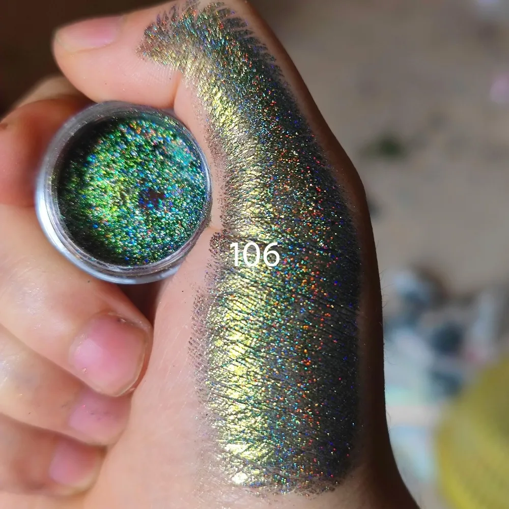 Rainbow MultiChrome Eyeshadow Powder Shining Eyeshadow Rainbow Eyeshadow Powder Glitter 0.2g Glitter Color Shift Eyeshadow