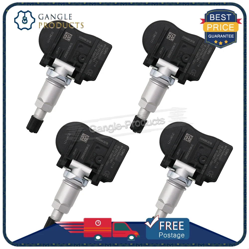 4PCS 31341171 31341893 31445473 TPMS Sensor For Volvo V60 XC60 S60 S70 S80 V40 V70 XC70 2014-2018 Tire Pressure Sensor 433MHz