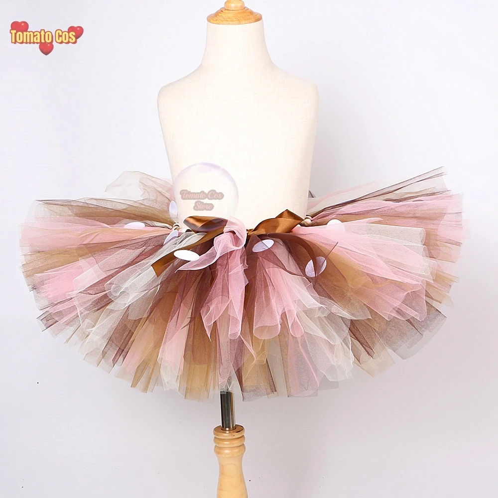 Baby Girls Deer Tutu Skirt Outfit Codplay Kids Christmas Reindeer Costume Toddler Girl New Year Clothes Child Birthday Tutus