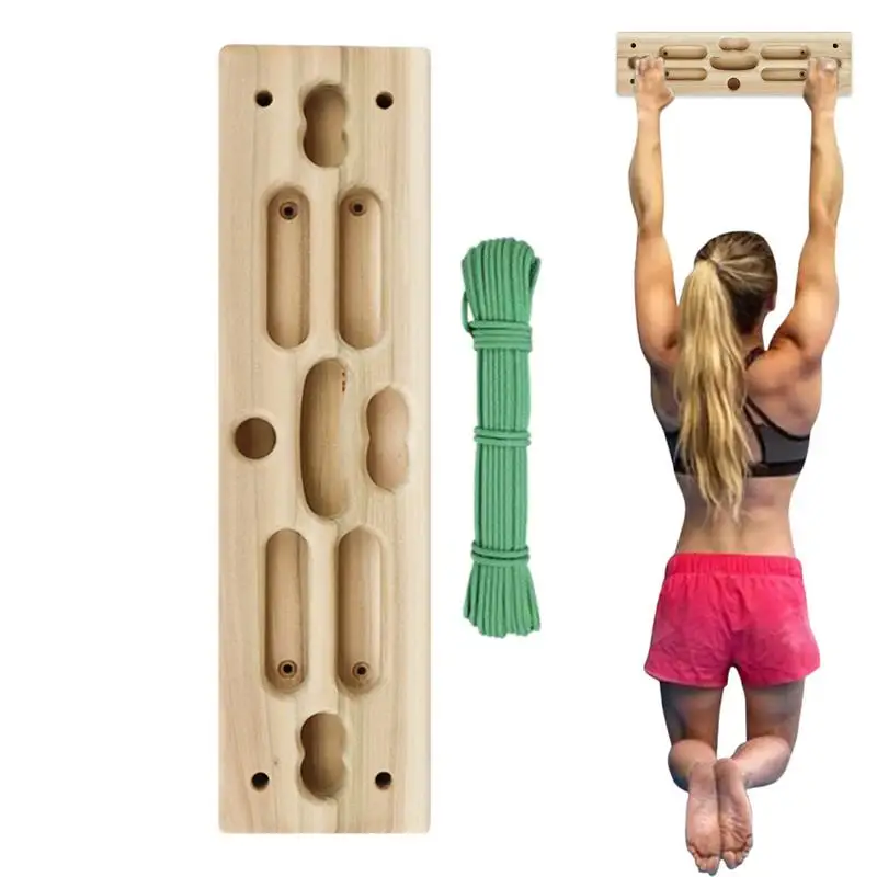 

Suspend Boards For Climbing Training Portable Hangable Wooden Climbing Hangboard Hand Grip Strengthener Rock Climbing