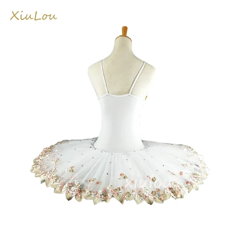 White Professional Ballerina Ballet Tutu For Child Children Kids Girls Adults Pancake Tutu Dance Costumes Ballet Dress Girls