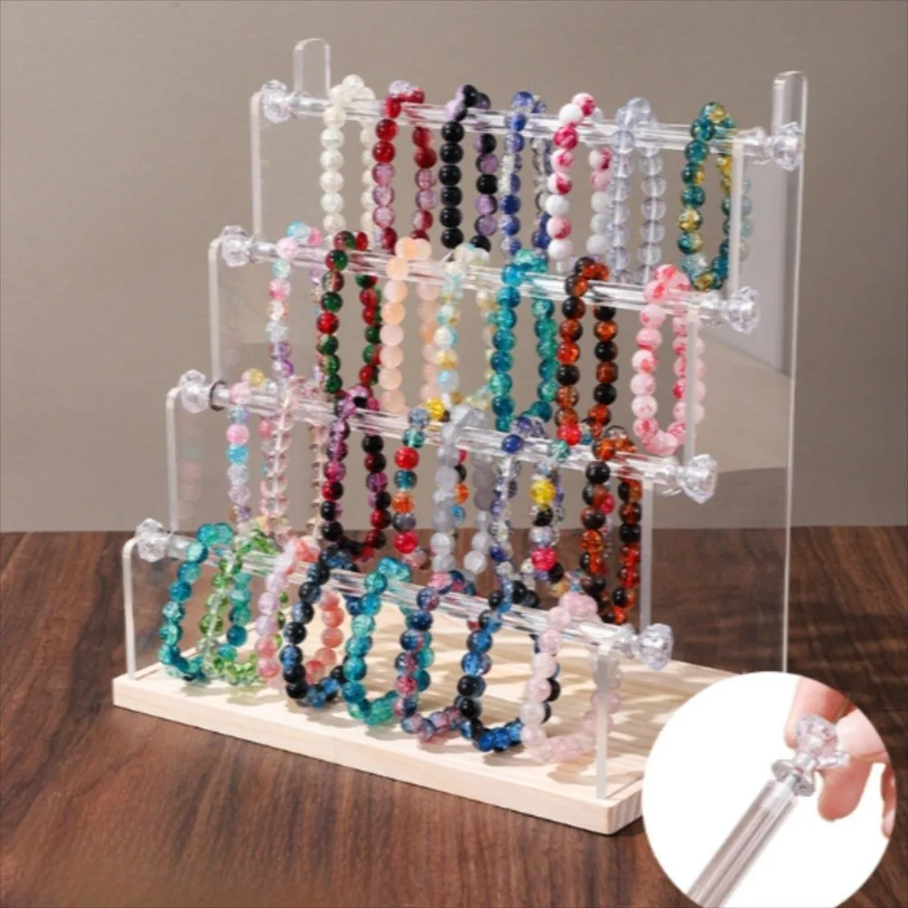 

2/3/4/5 Tier Detachable Jewelry Holder Space Saving Jewelry Organizer Acrylic Jewelry Display Stand Durable Multi-functional