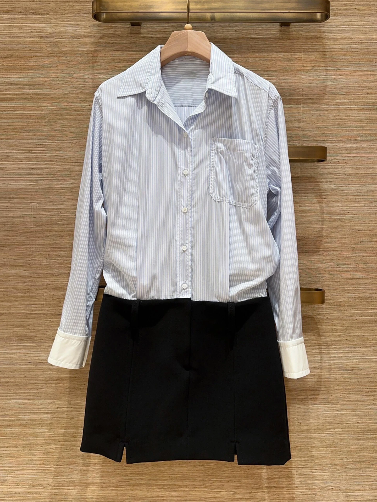 

Повседневное универсальное полосатое платье с завышенной талией, длинным рукавом, приталенного кроя, для женщин, осень-зима