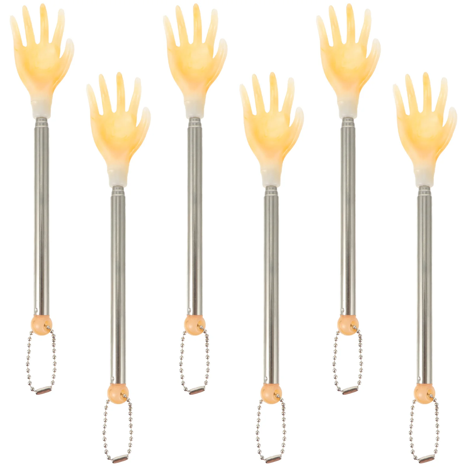 6 pezzi grattaschiena artiglio telescopico tiragraffi bastone efficiente sollievo dal prurito per donne incinte genitori tiragraffi bastone