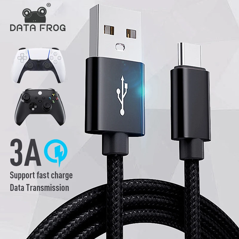 DATA FROG 2m 3m Charging Cable for PS5 Controller USB Type C Power Cord for Playstation 5//Xbox Series S X Gamepad Accessories