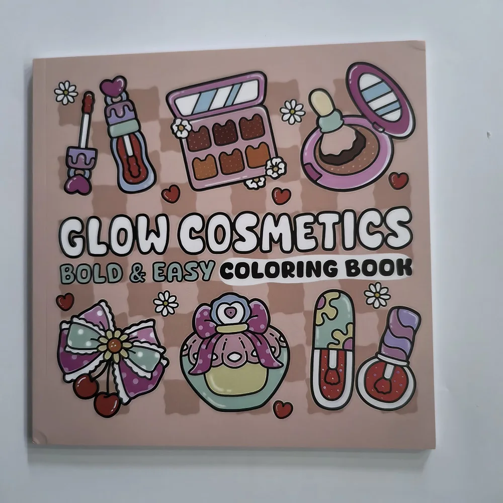 كتاب تلوين سهل جريئة لمستحضرات التجميل المتوهجة للبالغين، كتاب رسم لطيف، هدية مثالية لحفلات عيد الميلاد وأعياد الميلاد #2