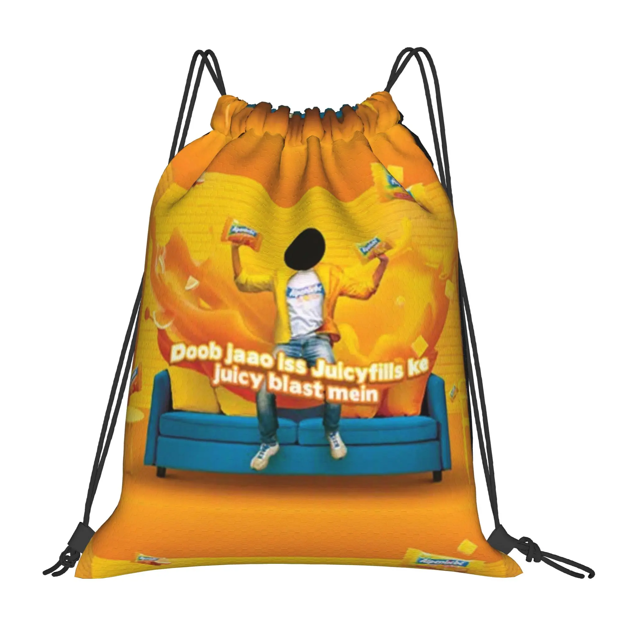 A-Alpenliebee Neon Stadium Lights Night Game Portable Hiking Riding Gym Drawstring Storage Sporty Backpacks