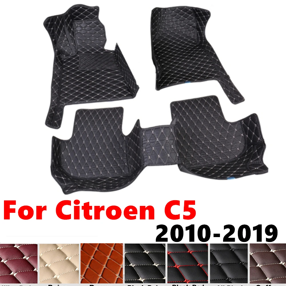 

Автомобильные коврики для Citroen C5 2019 2018 2017 2016-2010, подходят для переднего и заднего пола, накладки на ножки, аксессуары для интерьера