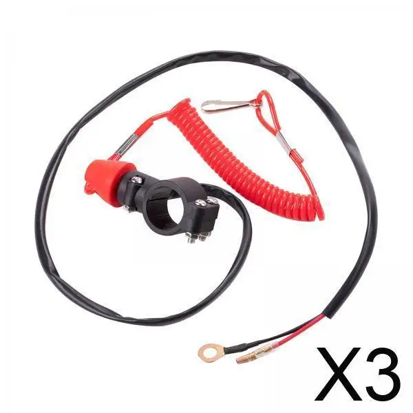 

Выключатель аварийной остановки зажигания двигателя, водонепроницаемые запасные части для мотоциклов для гоночного комплекта и модификации электромотоцикла