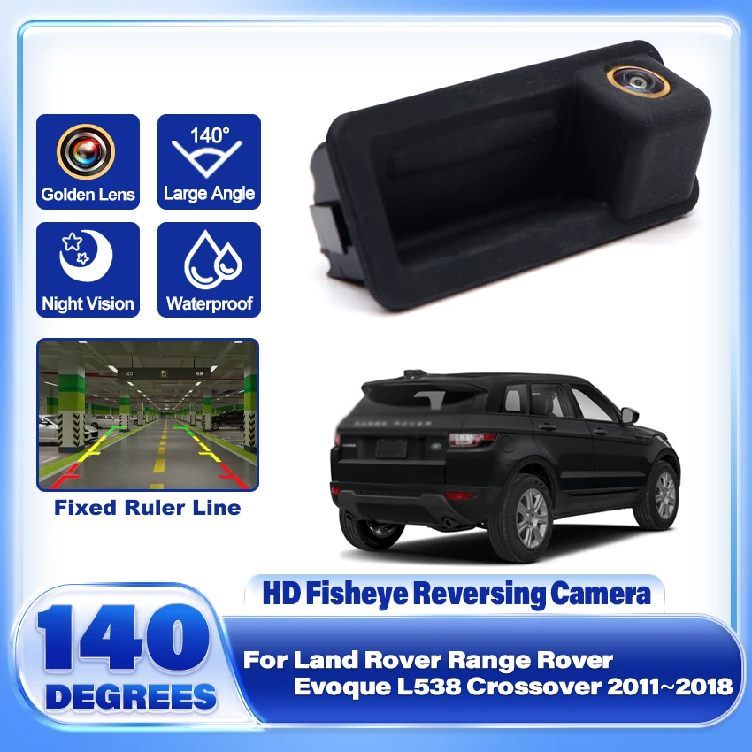 HD Rear Camera For Land Rover Range Rover Evoque L538 Crossover 2011~2018 Trunk Handle Camera Backup Parking Reversing Camera