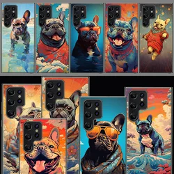 French Bulldog Dog Pug Cover For Samsung Galaxy S21 S20 S23 FE S22+ S24 Ultra S25 Edge Phone Case S10 Plus Clear Capa Coque Patt