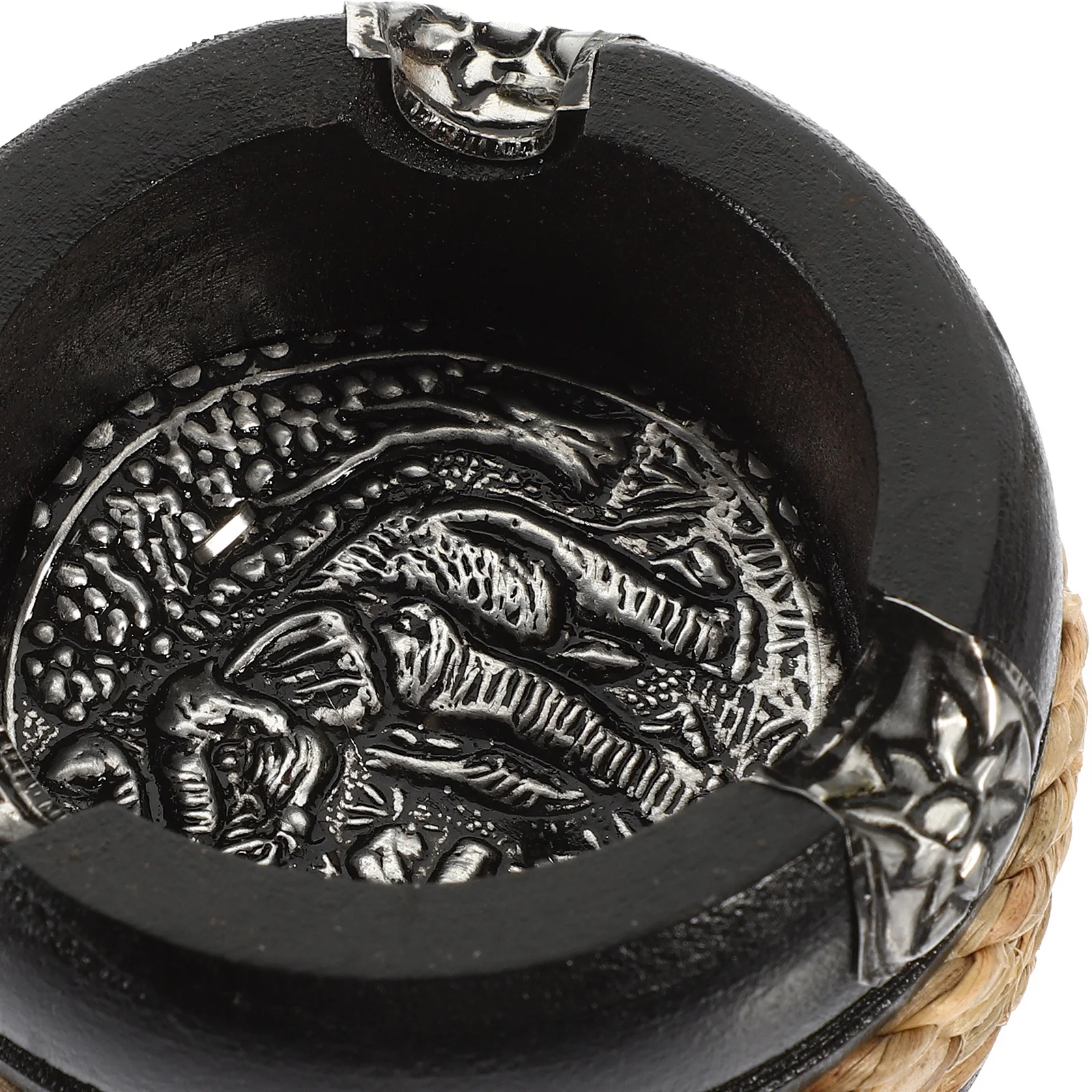 

1pc Wooden Ashtray Small Desktop Ashtray For Home Office Bar Use Cigarette Ash Holder Natural Table Decor Vintage Ash Container