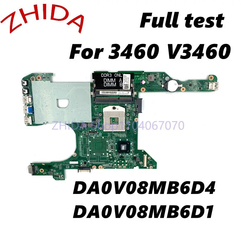 

Материнская плата для ноутбука dell Vostro 3460 V3460 P33G SLJ8C DDR3 CN-0JK5GY 0JK5GY JK5GY DA0V08MB6D4 DA0V08MB6D1, материнская плата с полным тестированием