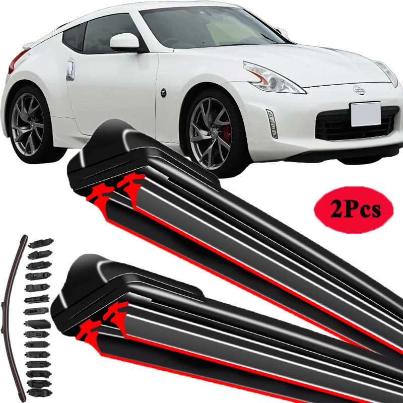 

For Nissan 350Z 370Z Z33 Z34 Coupe Roadster 2002-2020 Car Windshield Wiper Blade Front Windscreen Brushes Washer Accessories