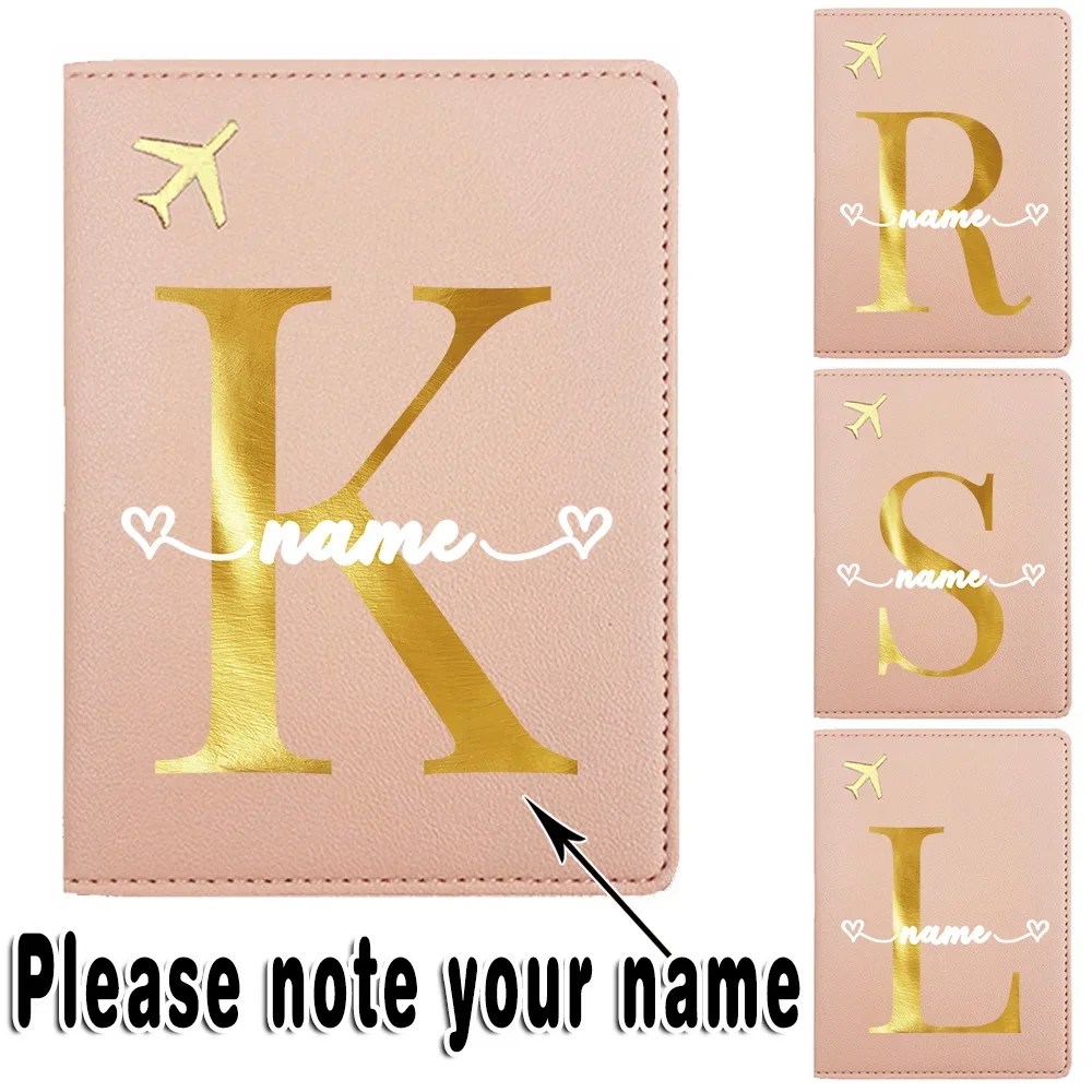 

Customized Name Passport Holder Passport Sleeve Cover PU Bank Business ID Card Organizer Case Travel Personalized RFID Blocking