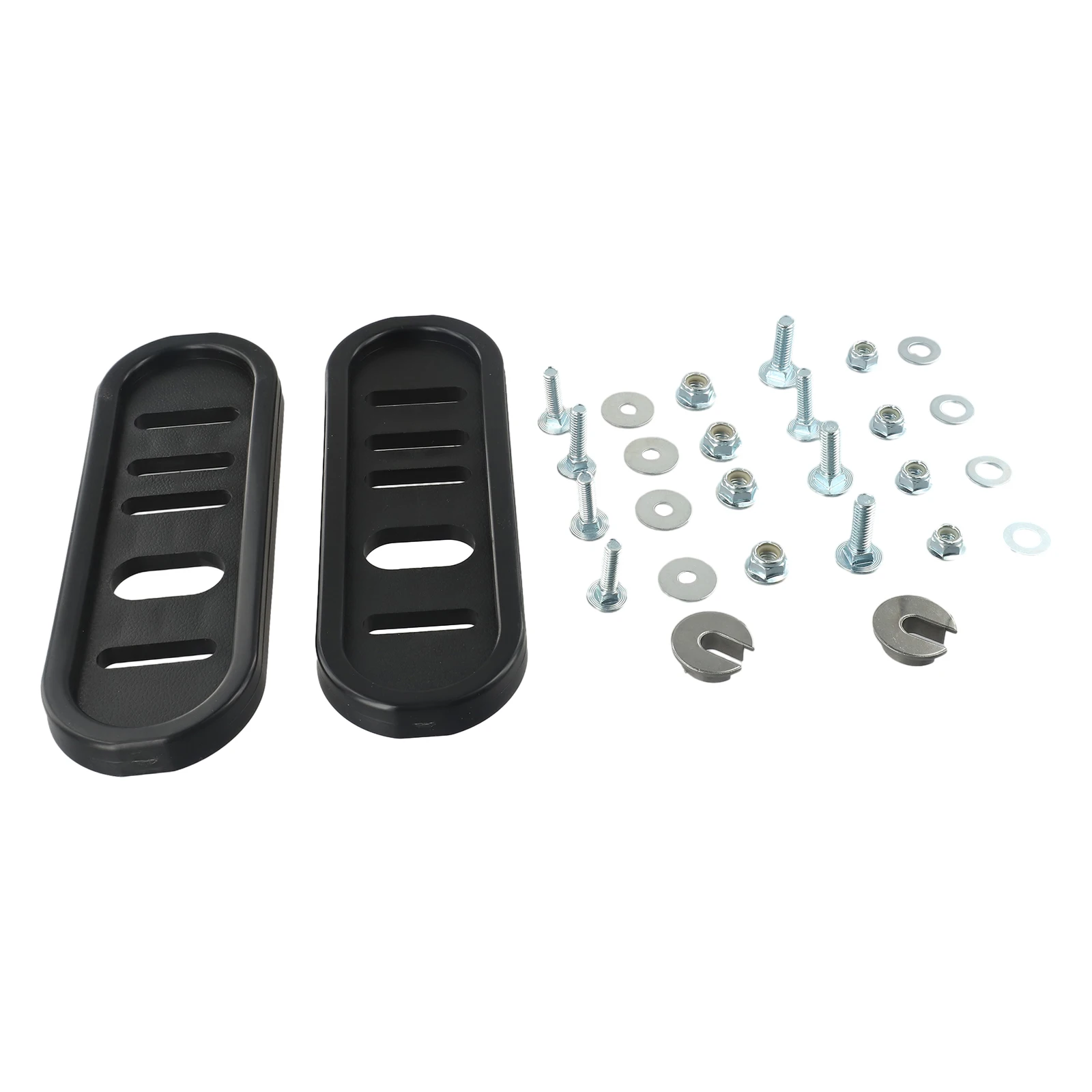 Snowblower Skid Shoes Set for Model 490-241-0010 Metal Slide Shoes with Hardware for Snow Thrower Ground Contact Adjustment