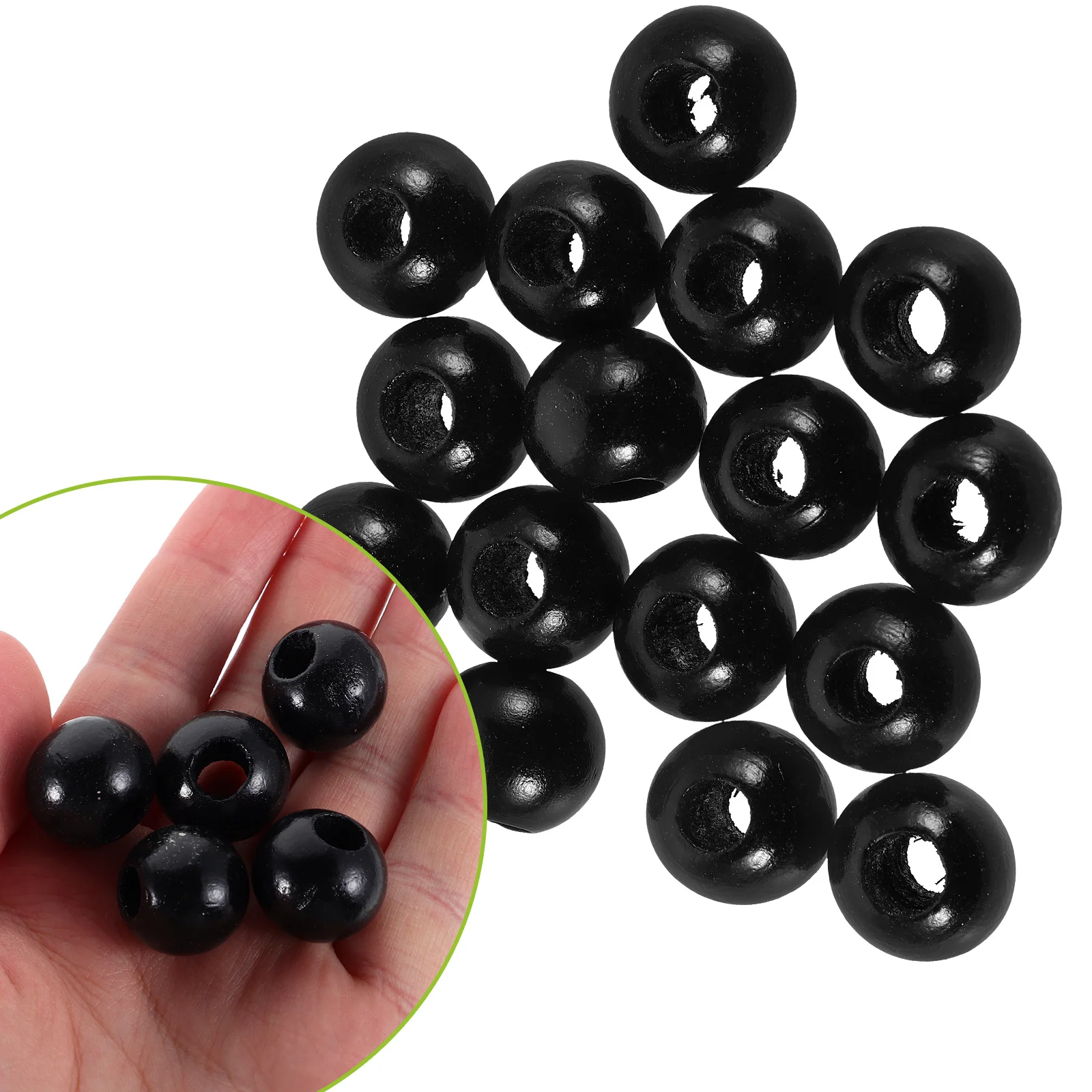 

40Pcs Large Hole Wooden Beads 20Mm Round Smooth Craft Beads for DIY Jewelry Making Handmade Bracelets Necklaces Decoration