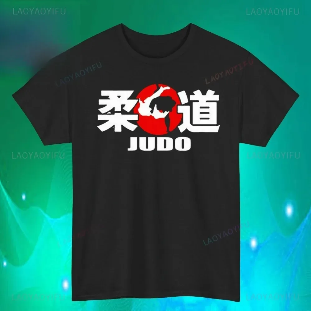 الجودو القطن تي شيرت فنون الدفاع عن النفس موضوع دائرة حمراء اليابانية معطف الأسلحة القتال الشارع الشهير العلامة التجارية عشاق فنون الدفاع عن النفس