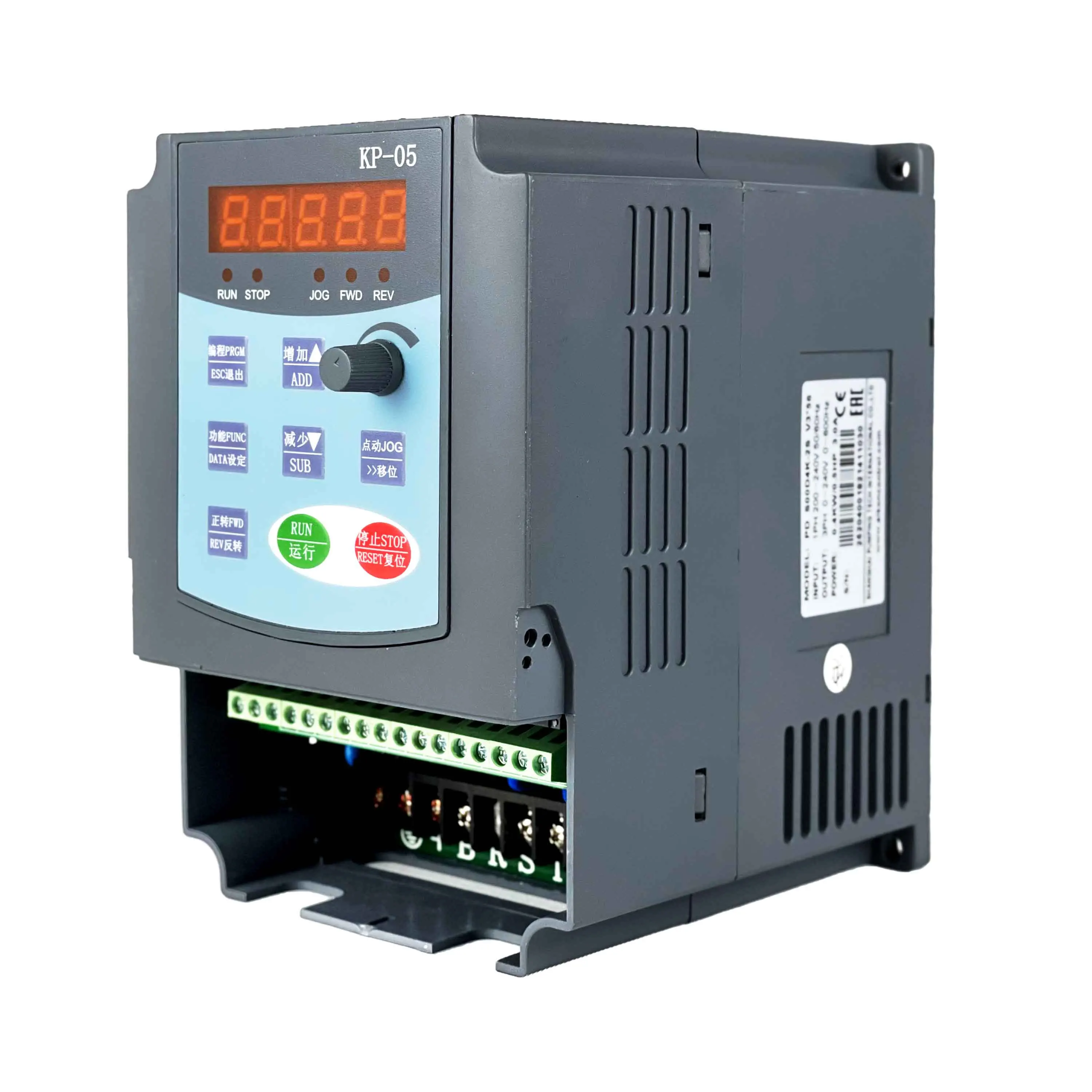 Aikon Top Quality 6 Output Relays Control Mode Keyboard Control Terminal Vfd inverter 7.5kw For Machine Tools