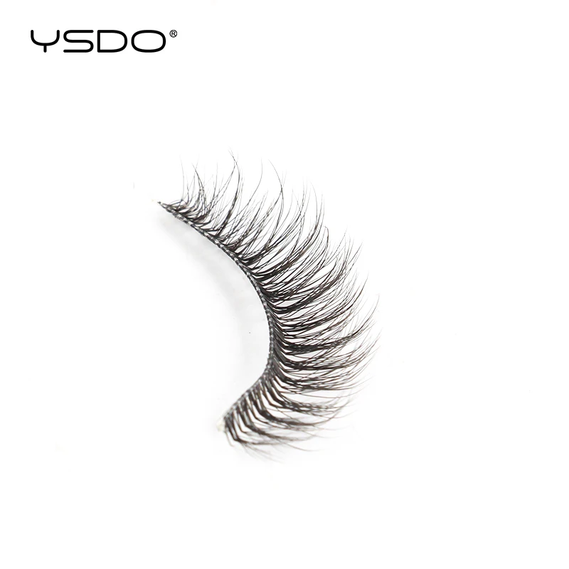 YSDO 3D Mink Lashes 10 Pairs Natural Wispy Faux Mink Eyelashes Short False Lashes Makeup Volume False Eyelash Extension Tools