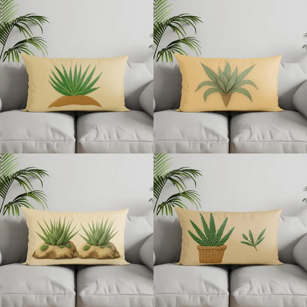 

Домашний декор, наволочка с тропическим растительным узором, подходит для дивана, спальни, автомобиля, наволочка, прямоугольная подушка для спины