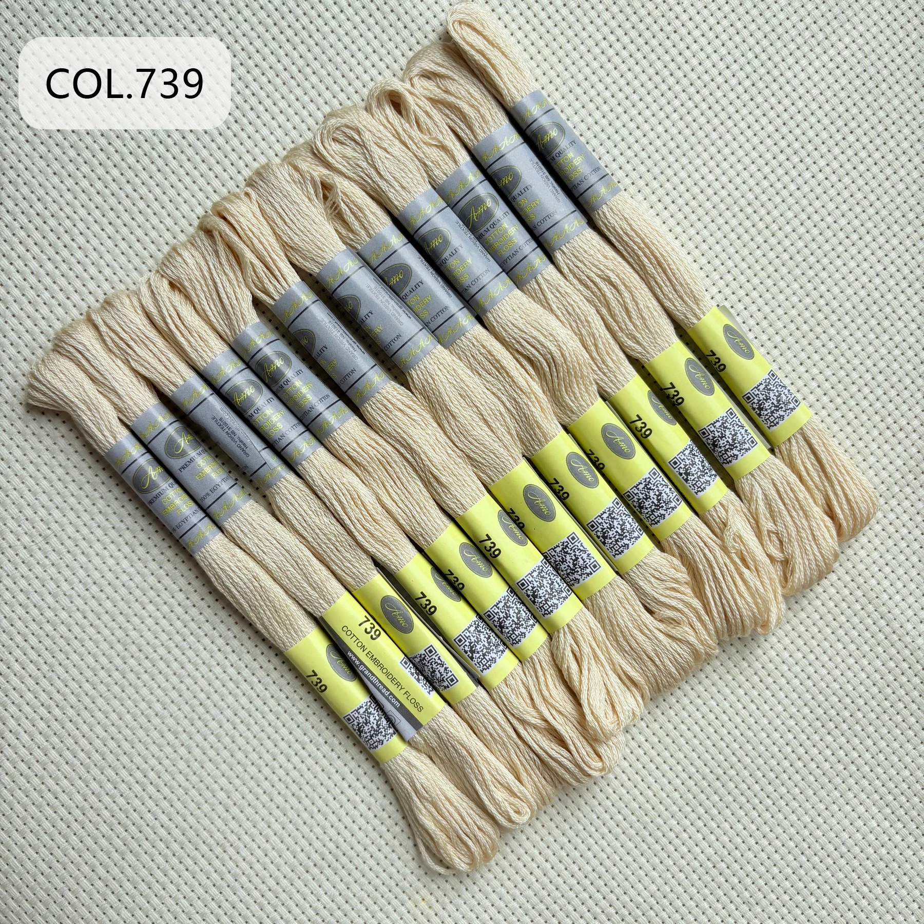 17. und 18. DMC-Säulen-Doppelt-Mercerisierte Baumwoll-Stickgarne, geflochtener Kreuzstichfaden, 12 Stränge, Packung mit 48 Farben zur Auswahl – Detail 39