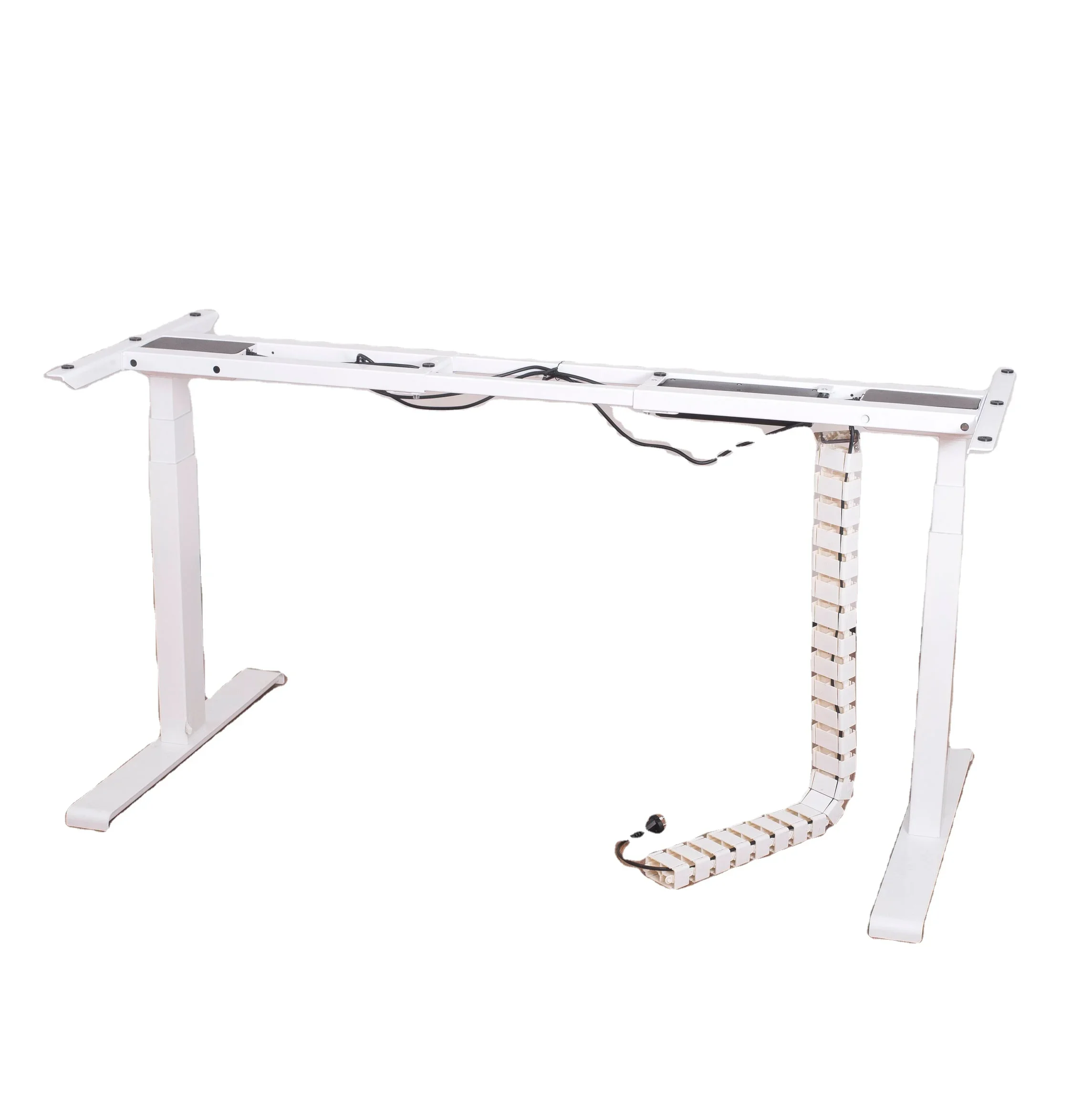 Dual Motor 3 Stage Electronic Height Adjustable Desks Frame Computer Desk Laptop Stand  Adjustable Table Modern