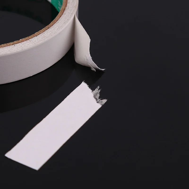 1pcs 12M/Roll 8mm Width Double Sided Tape Super Strong Double Face Powerful Hand Tearing Adhesive Tape For Mounting Fixing Paper