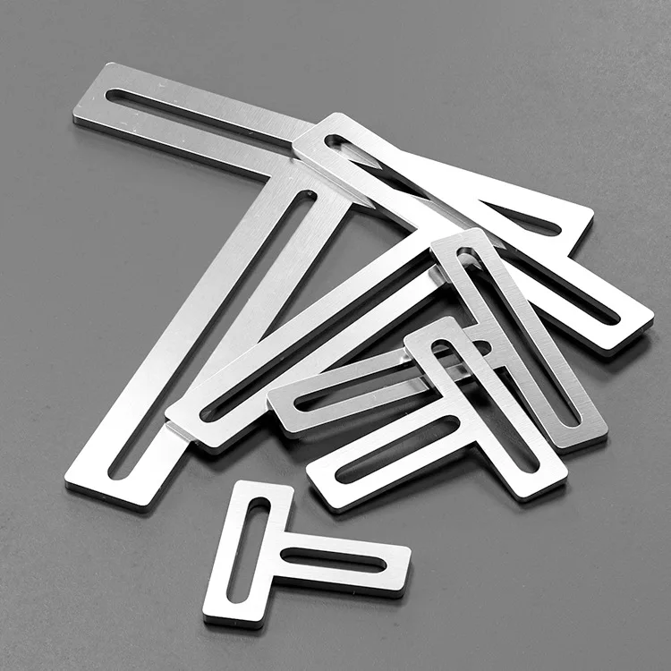 T-shape Table and Chair Connecting Parts  Angle Bracket  Furniture Fittings  Stainless Steel Long Hole Movable Angle Iron