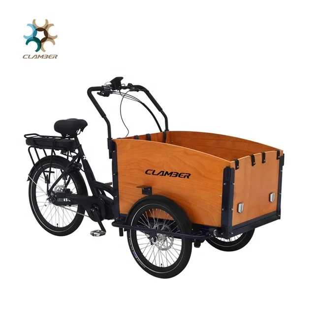 New design electric 3 wheels wooden box pet large dog stroller