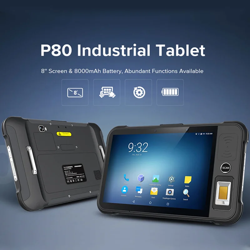 

Industrial Rugged Android Tablet PC Computer 8 inch PDA Hot Sale Mobile Octa Core NFC with Rfid Reader