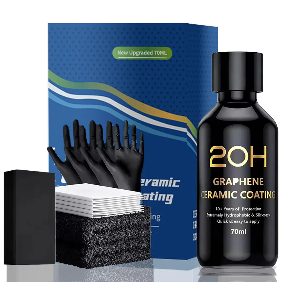 Graphene Ceramic Coating 20H/12H with Self Healing and UV Track Technology Car Detailing Professionals 10+ Years of Protection