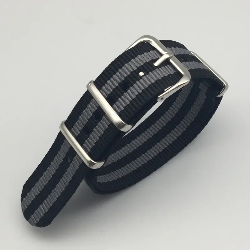 Nylon Canvas Strap 18mm 20mm 22mm 24mm Sports Fabric Nylon Watchband Accessories Band Buckle Belt