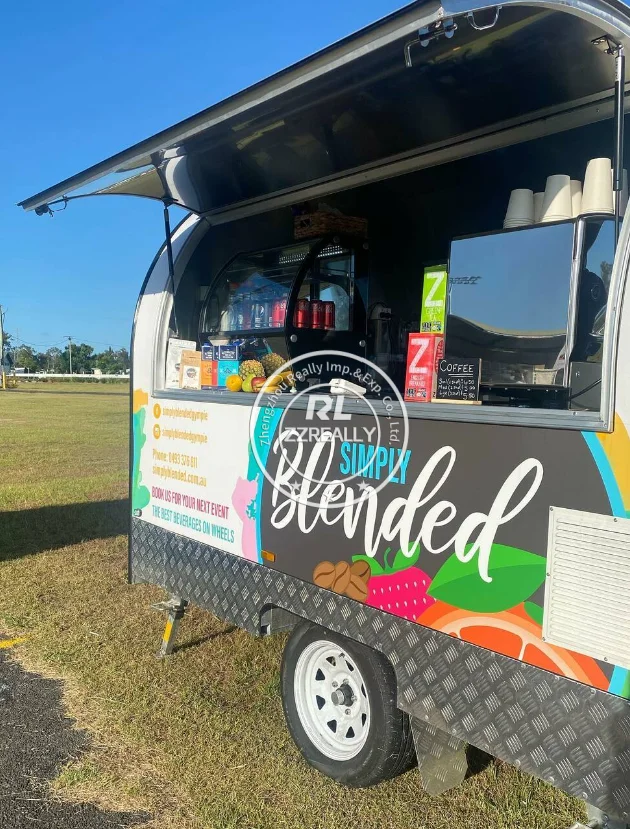 Carro De Comida Movil, Mini camión De tacos De comida rápida personalizado, carrito para perritos calientes, remolque De barra De café De concesión para barbacoa, totalmente equipado