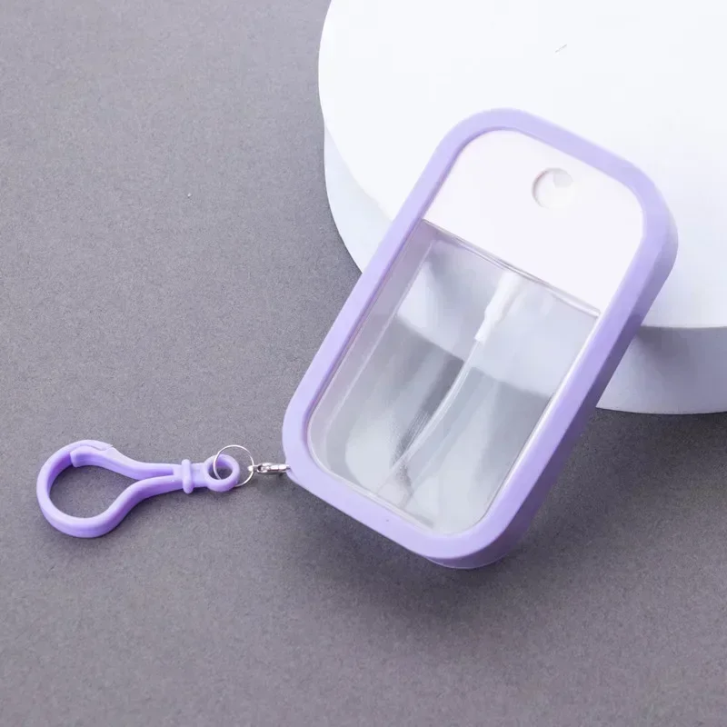 CNKESS 38 مللي رذاذ صغير معقم رذاذ نباتي معقم لليدين مع سلسلة مفاتيح عطر كحول زجاجة رذاذ الماء 2028 #3