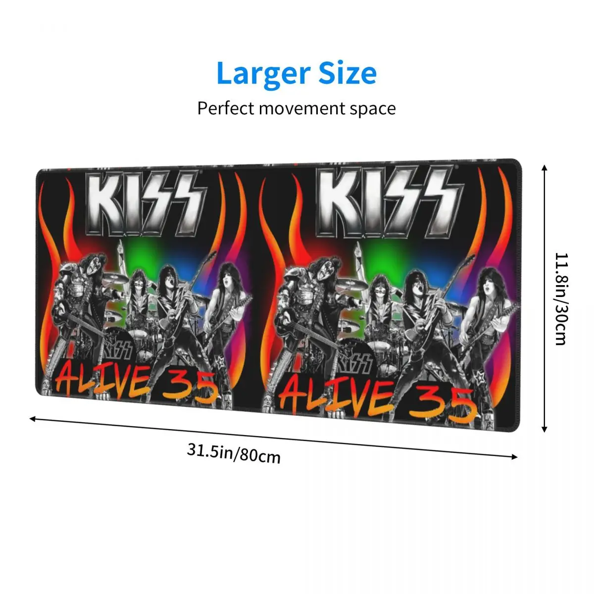 Heavy Metal Rock Music Band Kiss Large Mouse Pad Computer Keyboard Mouse Mat Gamer PC Laptop Desk Mat Table Mats